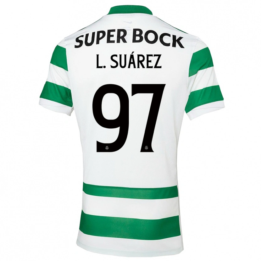 Danxen Men Luis Suárez #97 Green White Home Jersey 2025/26 T-Shirt