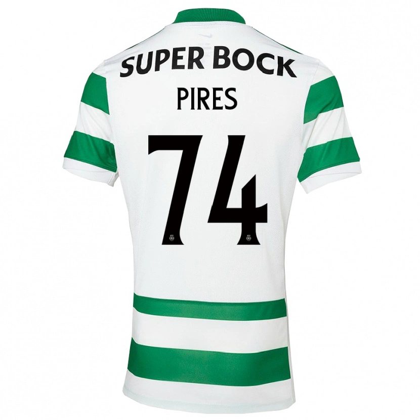 Danxen Men Guilherme Pires #74 Green White Home Jersey 2025/26 T-Shirt