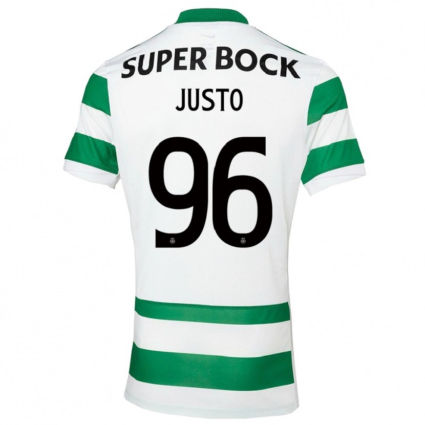 Danxen Men Samuel Justo #96 Green White Home Jersey 2025/26 T-Shirt