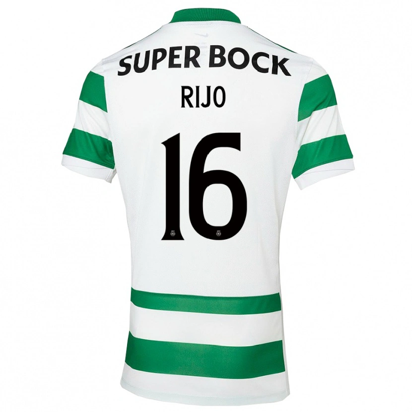 Danxen Men João Rijo #16 Green White Home Jersey 2025/26 T-Shirt