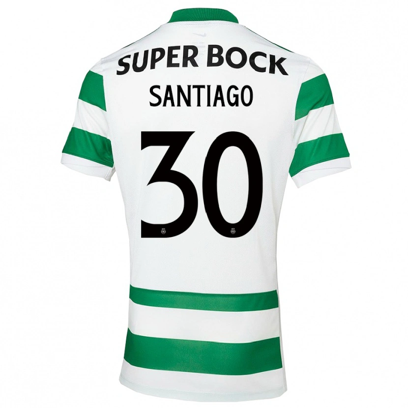 Danxen Men Carolina Santiago #30 Green White Home Jersey 2025/26 T-Shirt