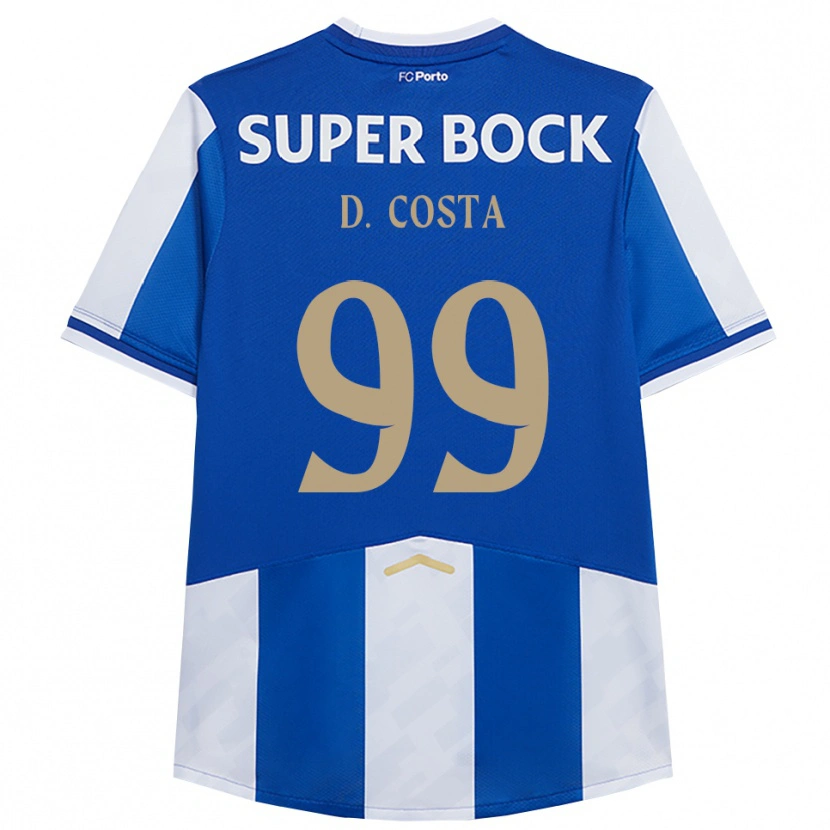 Danxen Men Diogo Costa #99 Blue White Home Jersey 2025/26 T-Shirt
