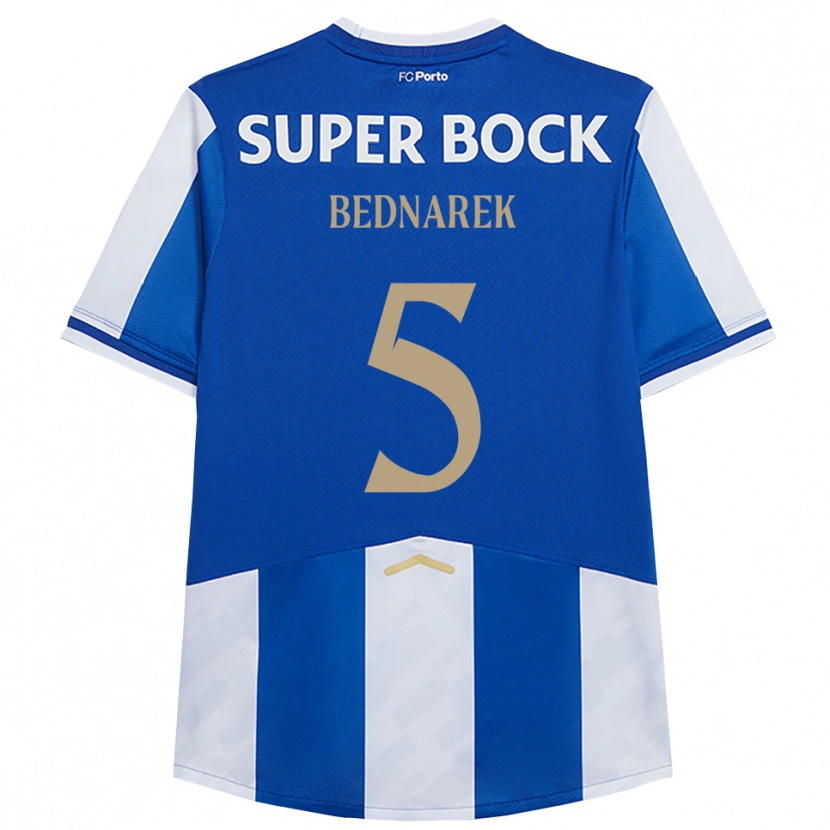 Danxen Men Jan Bednarek #5 Blue White Home Jersey 2025/26 T-Shirt