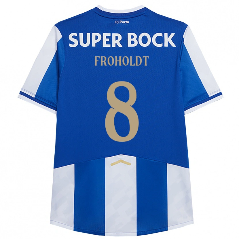 Danxen Men Victor Froholdt #8 Blue White Home Jersey 2025/26 T-Shirt