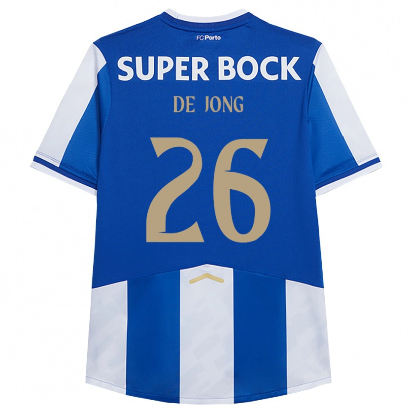 Danxen Men Luuk De Jong #26 Blue White Home Jersey 2025/26 T-Shirt