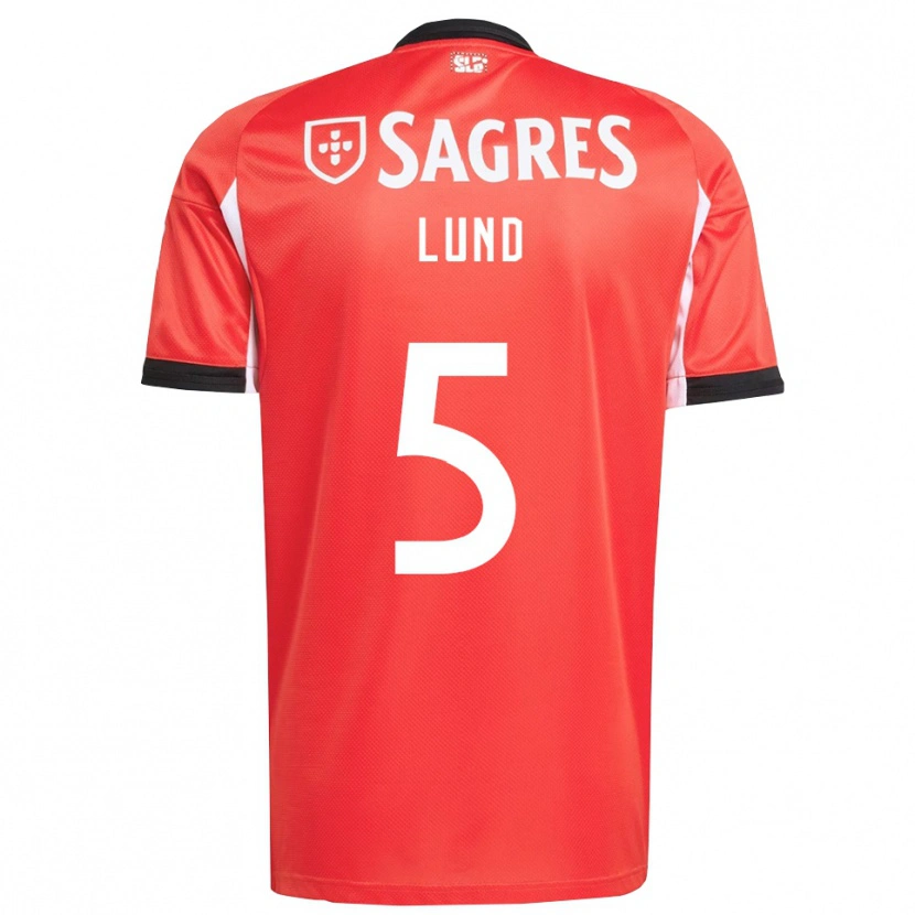 Danxen Men Marit Lund #5 Red White Home Jersey 2025/26 T-Shirt