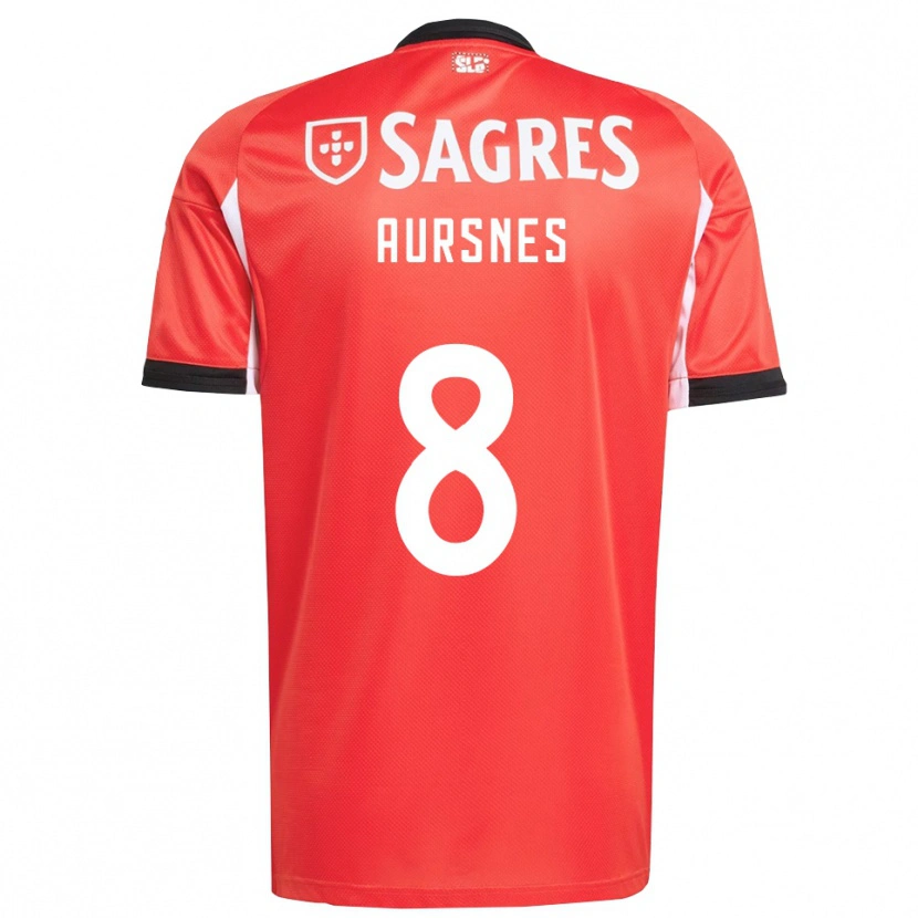 Danxen Men Fredrik Aursnes #8 Red White Home Jersey 2025/26 T-Shirt