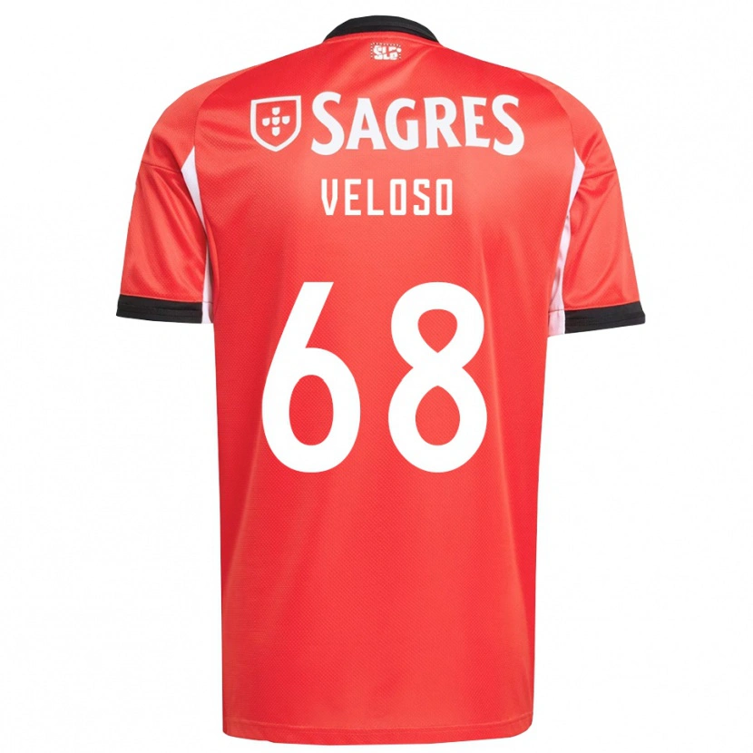 Danxen Men João Veloso #68 Red White Home Jersey 2025/26 T-Shirt