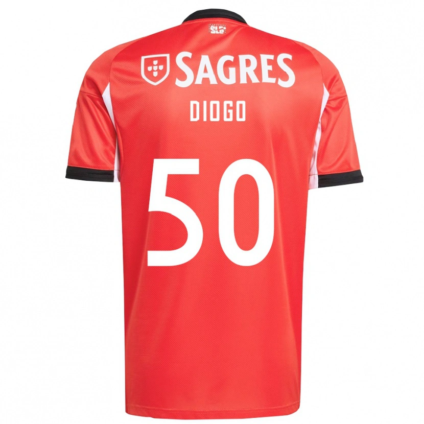 Danxen Men Diogo Ferreira #50 Red White Home Jersey 2025/26 T-Shirt