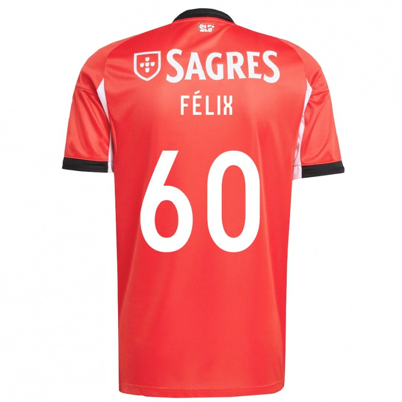 Danxen Men Nuno Félix #60 Red White Home Jersey 2025/26 T-Shirt