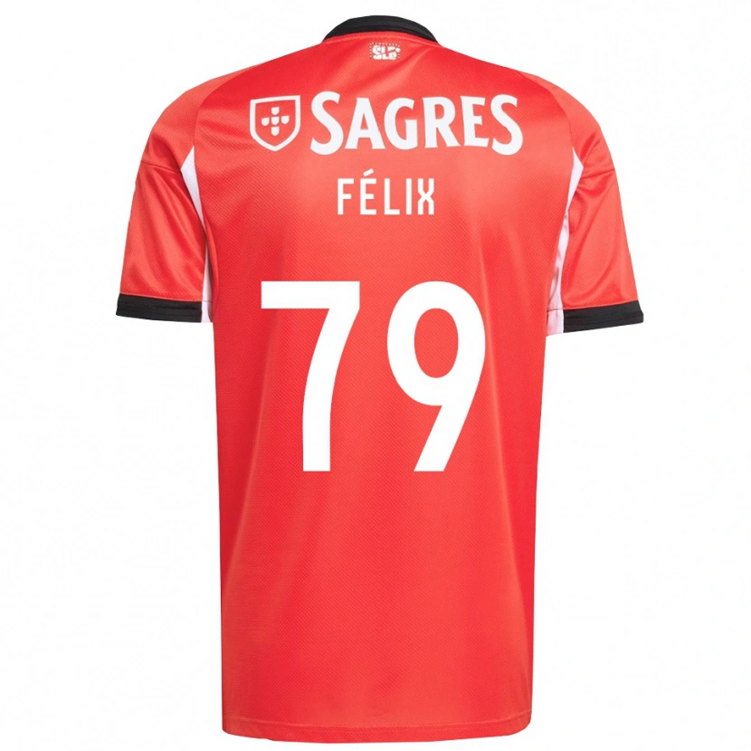 Danxen Men Hugo Félix #79 Red White Home Jersey 2025/26 T-Shirt