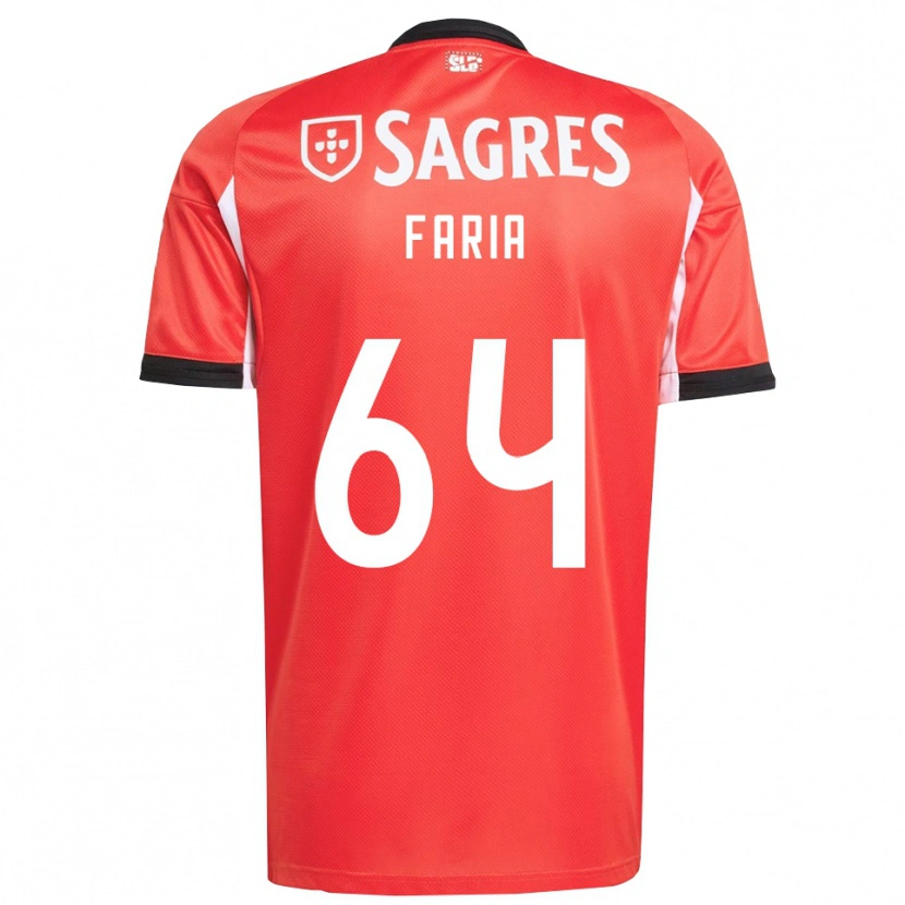 Danxen Men Hugo Faria #64 Red White Home Jersey 2025/26 T-Shirt