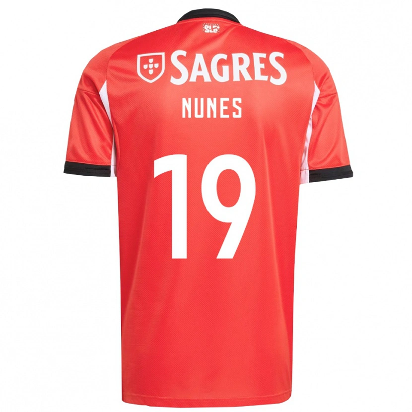 Danxen Men Bernardo Nunes #19 Red White Home Jersey 2025/26 T-Shirt