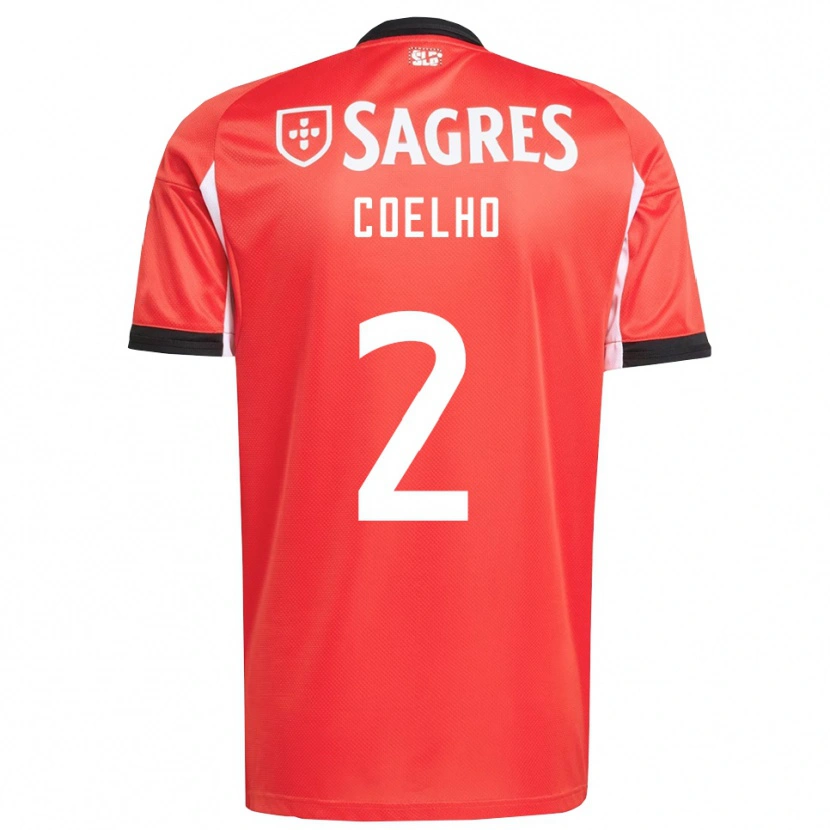 Danxen Men Diogo Coelho #2 Red White Home Jersey 2025/26 T-Shirt