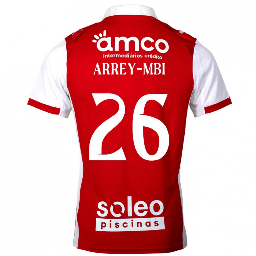 Danxen Men Bright Arrey-Mbi #26 Red White Home Jersey 2025/26 T-Shirt