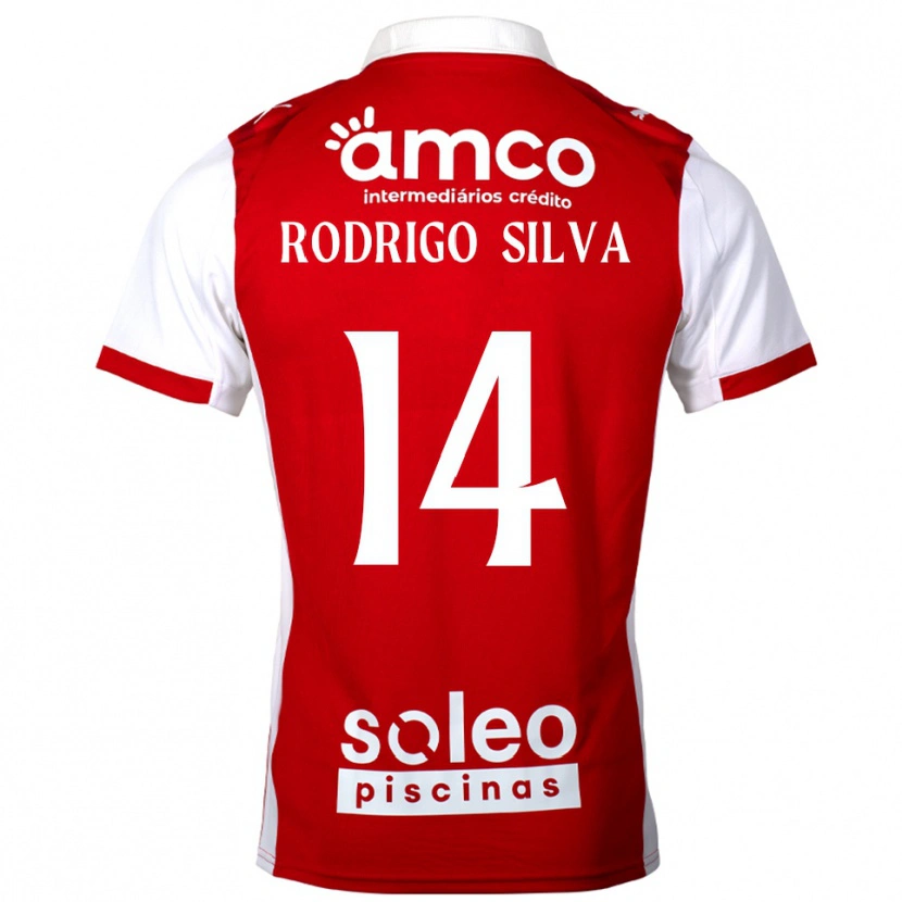 Danxen Men Rodrigo Silva #14 Red White Home Jersey 2025/26 T-Shirt