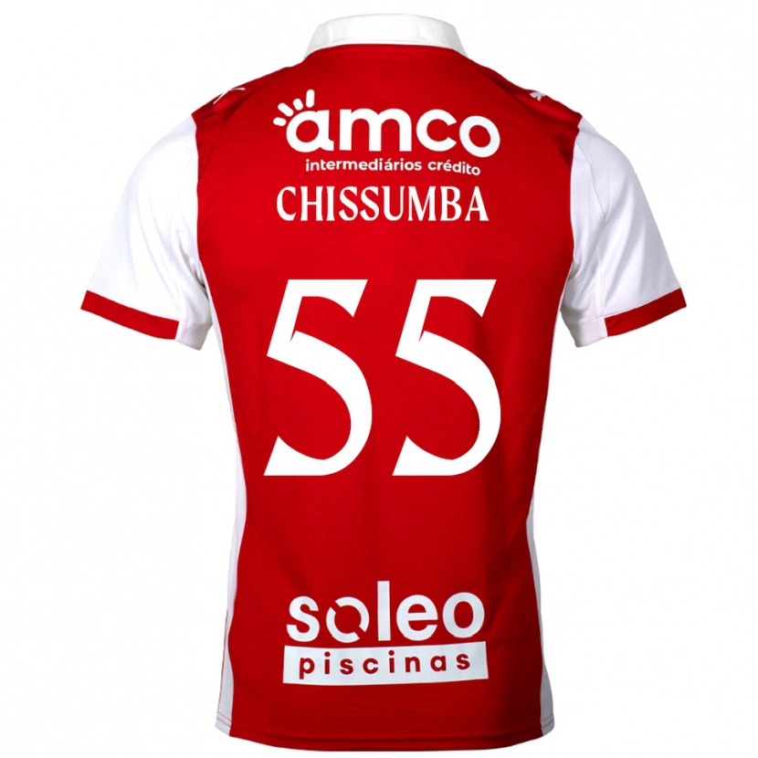 Danxen Men Chissumba #55 Red White Home Jersey 2025/26 T-Shirt