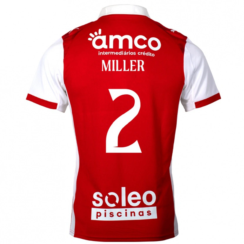 Danxen Men Maria Miller #2 Red White Home Jersey 2025/26 T-Shirt