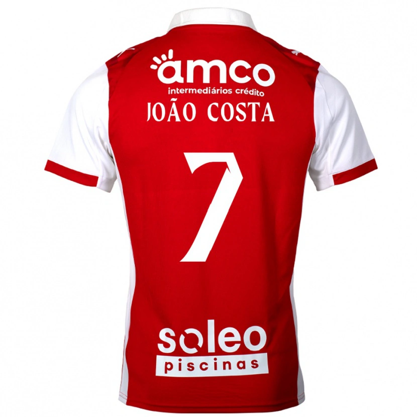 Danxen Men João Costa #7 Red White Home Jersey 2025/26 T-Shirt