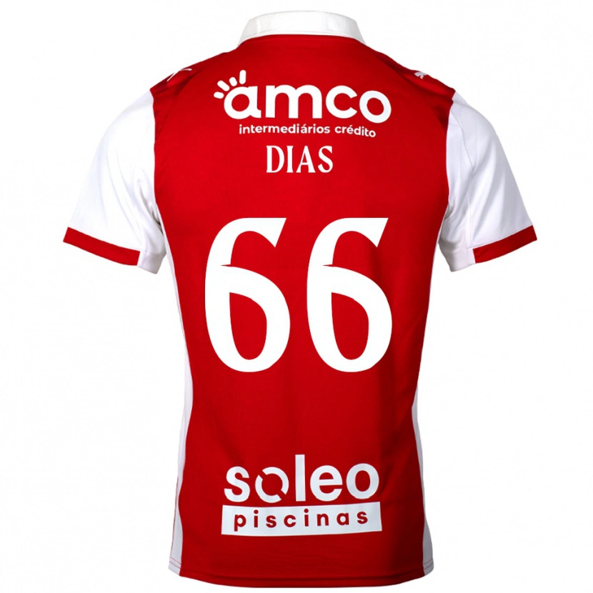 Danxen Men Gonçalo Dias #66 Red White Home Jersey 2025/26 T-Shirt