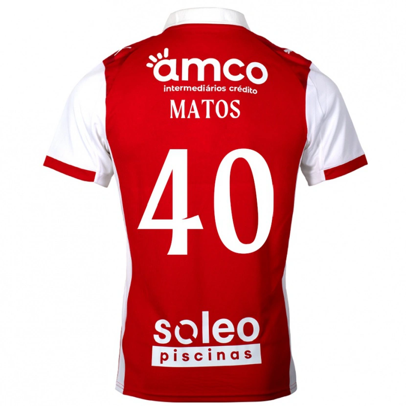 Danxen Men João Matos #40 Red White Home Jersey 2025/26 T-Shirt