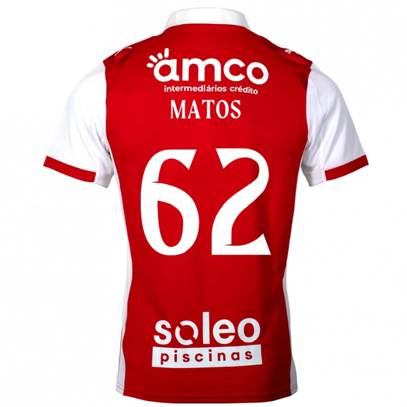 Danxen Men Nuno Matos #62 Red White Home Jersey 2025/26 T-Shirt