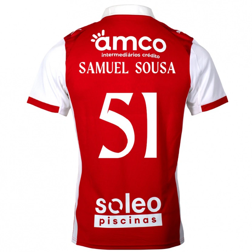 Danxen Men Samu Sousa #51 Red White Home Jersey 2025/26 T-Shirt