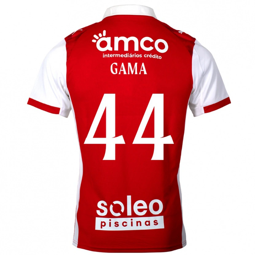 Danxen Men Dinis Gama #44 Red White Home Jersey 2025/26 T-Shirt