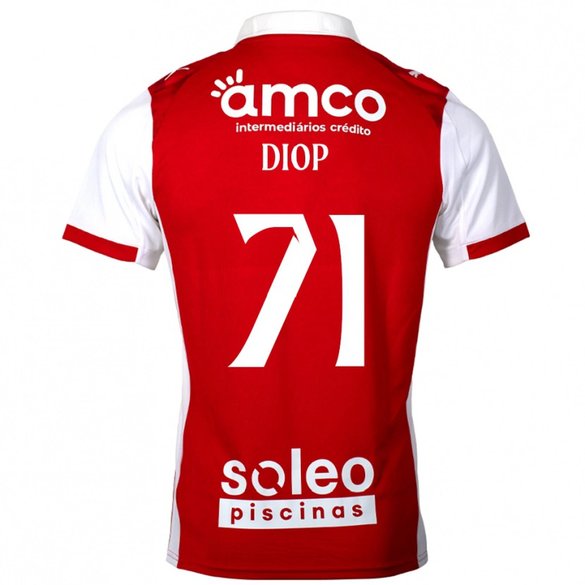 Danxen Men Mamadou Diop #71 Red White Home Jersey 2025/26 T-Shirt