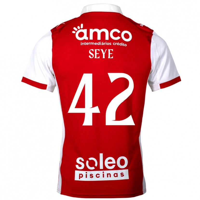 Danxen Men Modou Seye #42 Red White Home Jersey 2025/26 T-Shirt