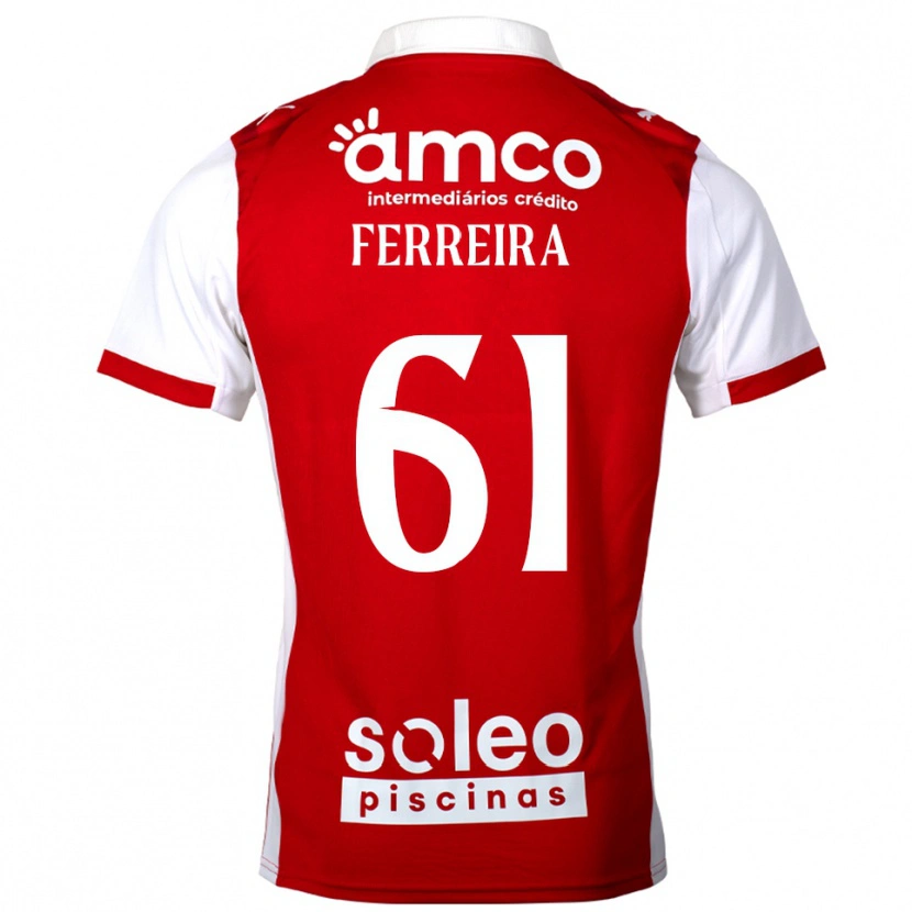 Danxen Men Tiago Ferreira #61 Red White Home Jersey 2025/26 T-Shirt