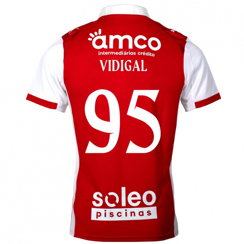 Danxen Men Sandro Vidigal #95 Red White Home Jersey 2025/26 T-Shirt