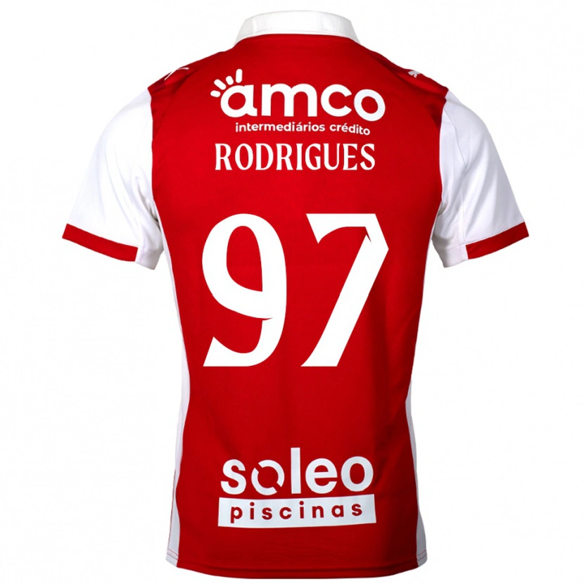 Danxen Men Dinis Rodrigues #97 Red White Home Jersey 2025/26 T-Shirt
