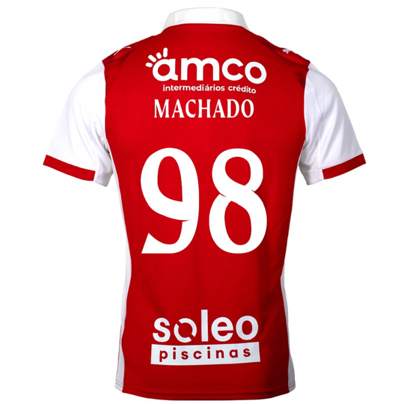 Danxen Men Gonçalo Machado #98 Red White Home Jersey 2025/26 T-Shirt