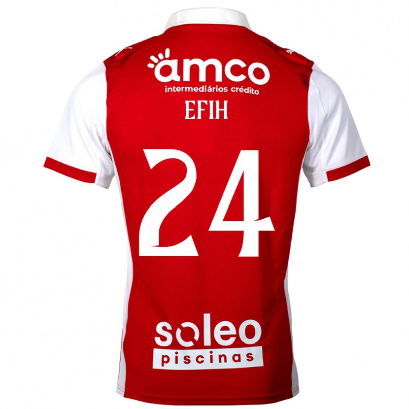Danxen Men Peace Efih #24 Red White Home Jersey 2025/26 T-Shirt