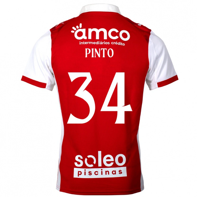 Danxen Men Ana Pinto #34 Red White Home Jersey 2025/26 T-Shirt