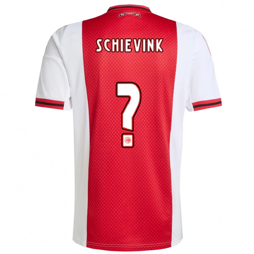 Danxen Men Floris Schievink #0 Red White Home Jersey 2025/26 T-Shirt