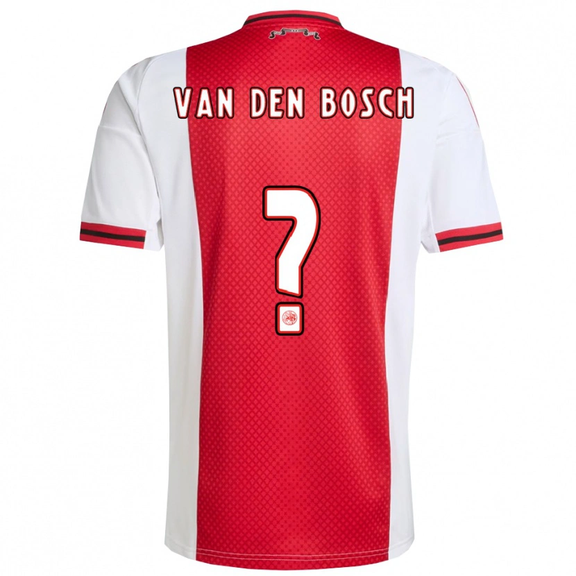 Danxen Men Frederico Van Den Bosch #0 Red White Home Jersey 2025/26 T-Shirt