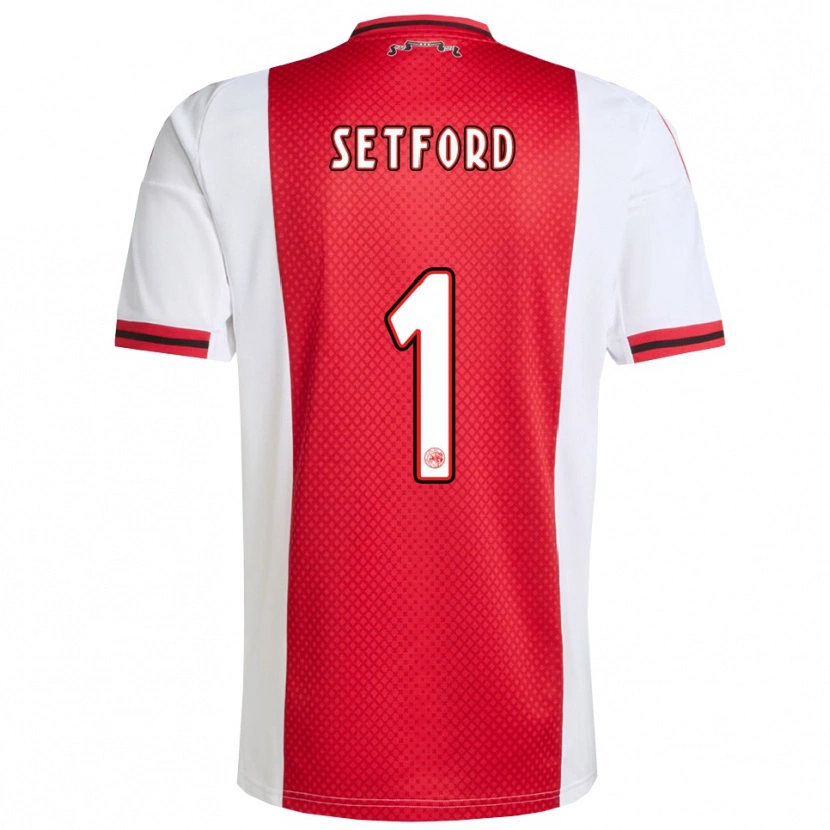 Danxen Men Charlie Setford #1 Red White Home Jersey 2025/26 T-Shirt