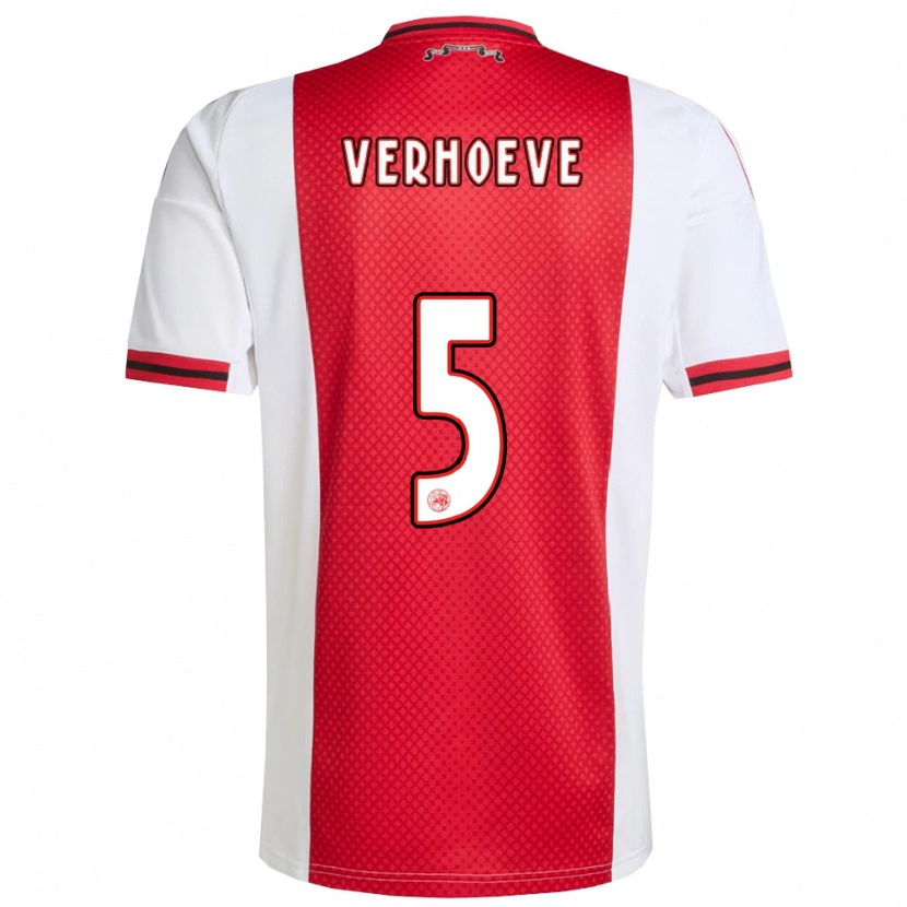 Danxen Men Soraya Verhoeve #5 Red White Home Jersey 2025/26 T-Shirt