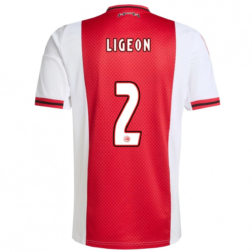 Danxen Men Ruben Ligeon #2 Red White Home Jersey 2025/26 T-Shirt