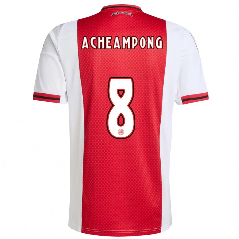 Danxen Men Levi Acheampong #8 Red White Home Jersey 2025/26 T-Shirt