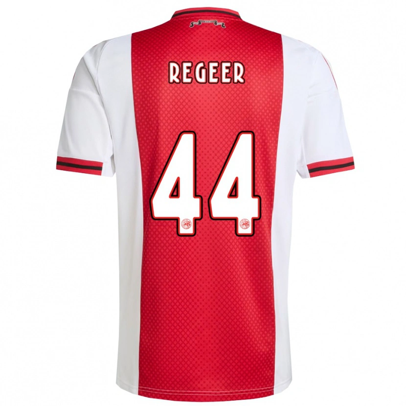 Danxen Men Youri Regeer #44 Red White Home Jersey 2025/26 T-Shirt