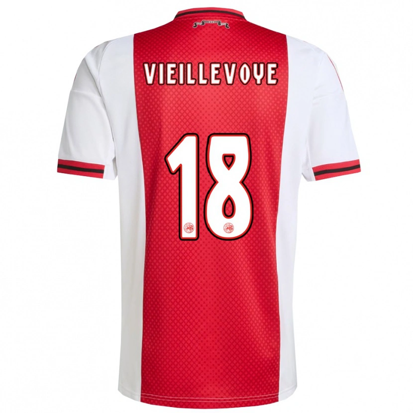 Danxen Men Luka Vieillevoye #18 Red White Home Jersey 2025/26 T-Shirt