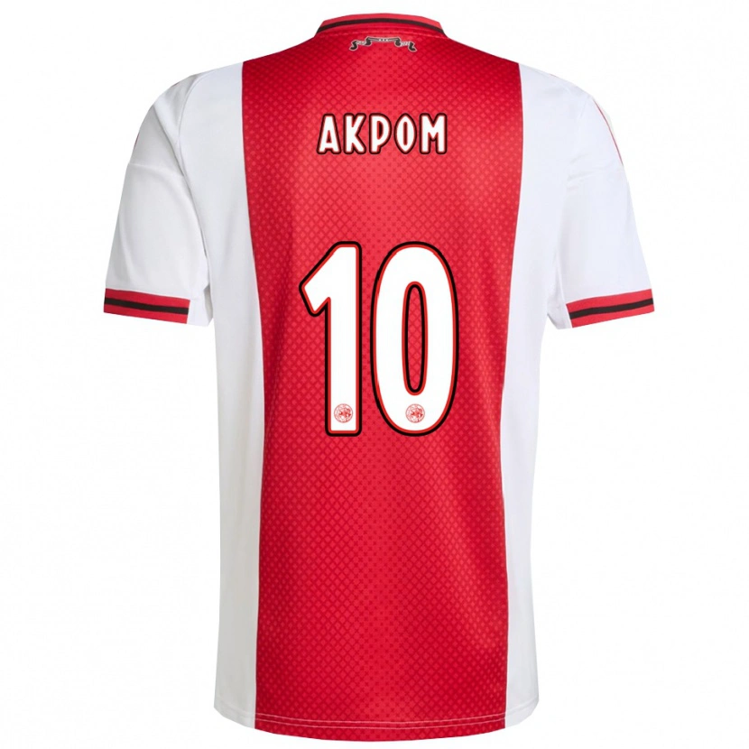 Danxen Men Chuba Akpom #10 Red White Home Jersey 2025/26 T-Shirt