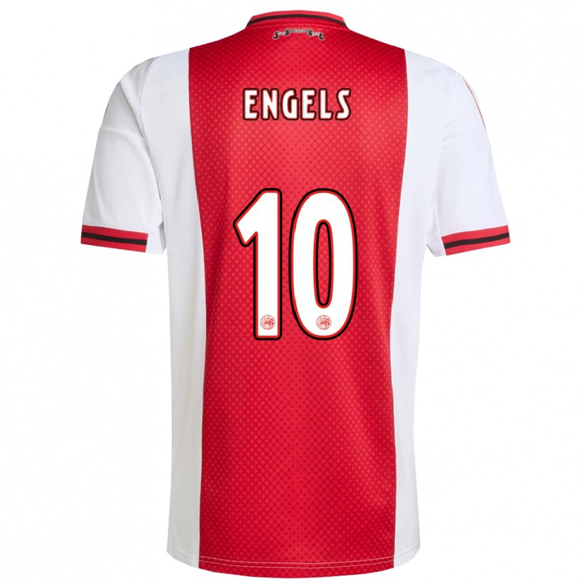 Danxen Men Chip Engels #10 Red White Home Jersey 2025/26 T-Shirt