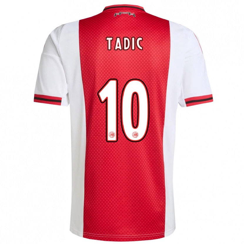 Danxen Men Dusan Tadic #10 Red White Home Jersey 2025/26 T-Shirt