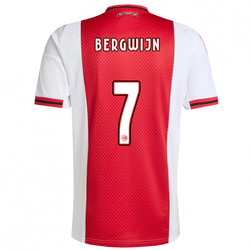 Danxen Men Steven Bergwijn #7 Red White Home Jersey 2025/26 T-Shirt