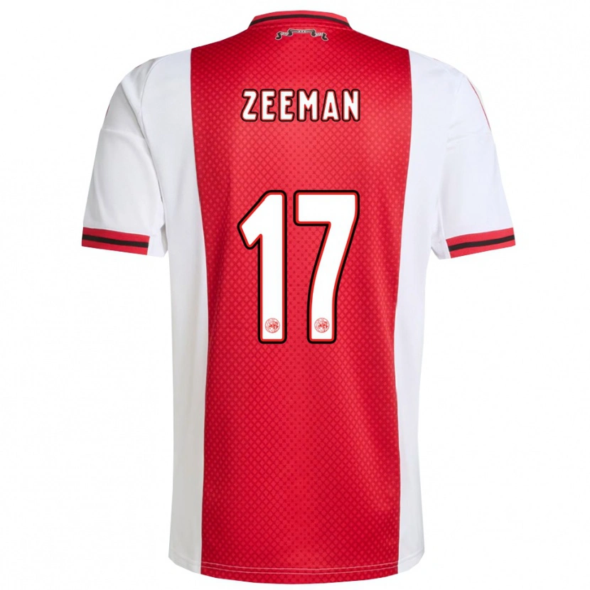 Danxen Men Kelly Zeeman #17 Red White Home Jersey 2025/26 T-Shirt