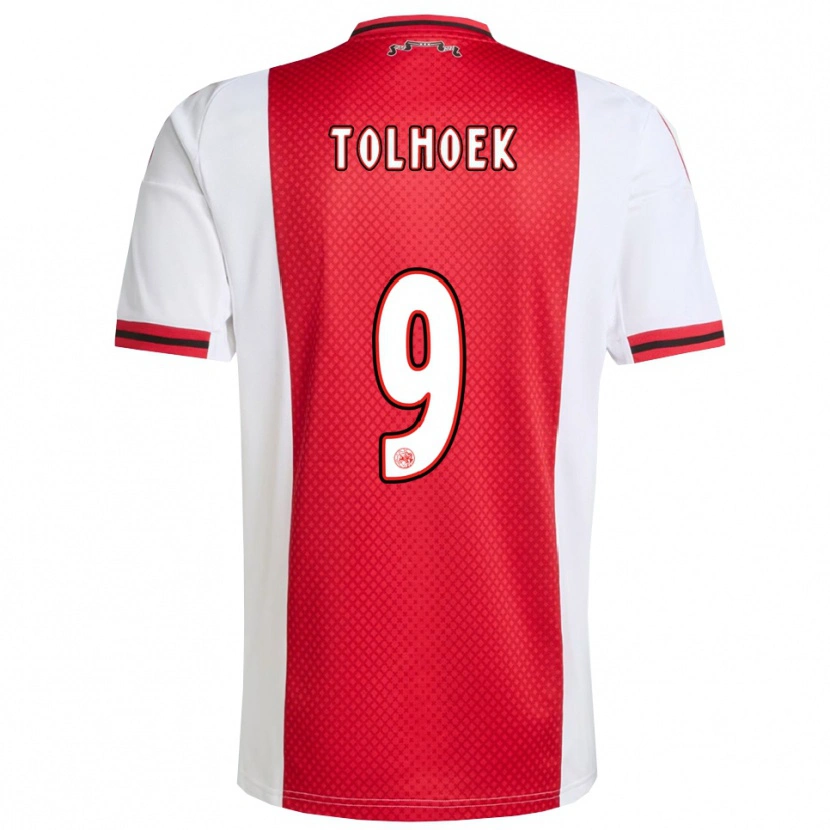 Danxen Men Danique Tolhoek #9 Red White Home Jersey 2025/26 T-Shirt